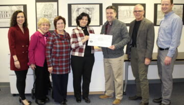 WLU-Ohio County Medical Society Alliance check donation (1)